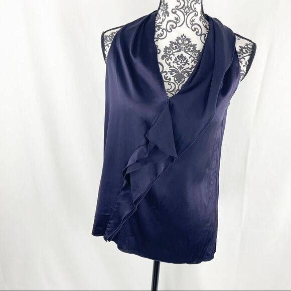 Vince Cascade Silk Stretch Halter Top - Picture 2 of 9